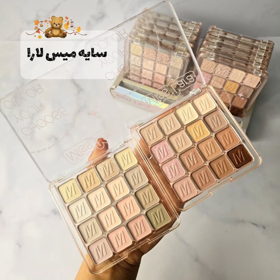 سایه ۱۸ رنگ  میسلار در طیف رنگی نود