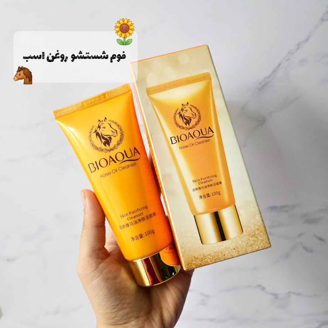 فوم شستشو روغن اسب بیواکوا ۱۰۰ گرم